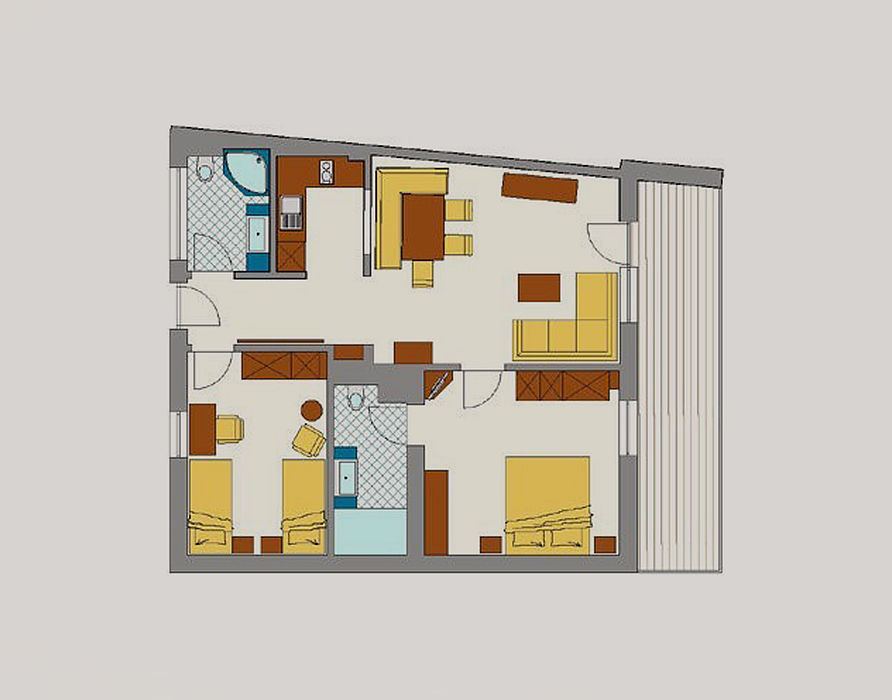 Floor plan of the Apartment Zenoberg